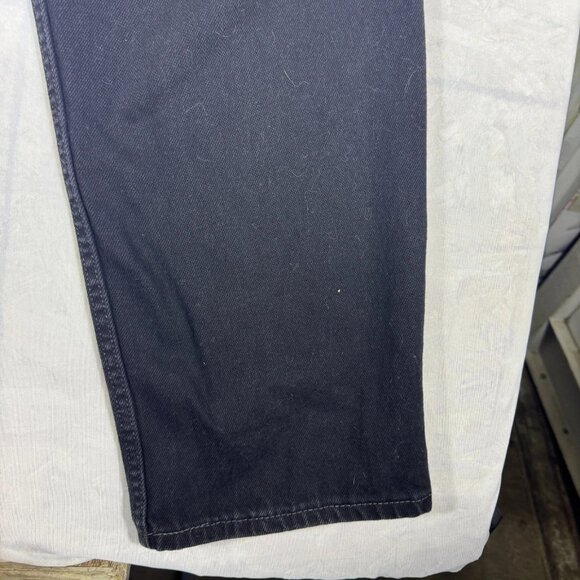 Levi's Strauss Straight Leg Jeans Mens Black Denim Five Pockets Classic Comfort - Picture 11 of 15